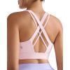 imageRUNNING GIRL Sports Bra for Women High SupportCrissCross Back Strappy Sports Bra Moulded Cup High Impact Workout TopApink