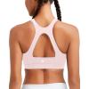 imageRUNNING GIRL Sports Bras for Women High SupportRacerback Molded Cup Sports Bra with Sewn in PadsBpink