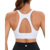 imageRUNNING GIRL Sports Bras for Women High SupportRacerback Molded Cup Sports Bra with Sewn in PadsBwhite