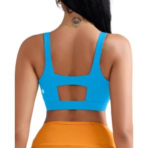 imageRUNNING GIRL Sports Bra for Women High Support Molded Cup High Impact Sports Bras for Women Large Bust3blue