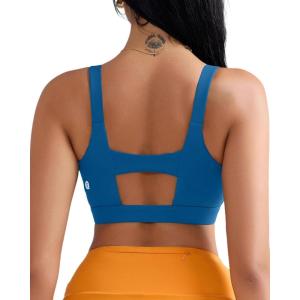 imageRUNNING GIRL Sports Bra for Women High Support Molded Cup High Impact Sports Bras for Women Large Bust3dark Blue