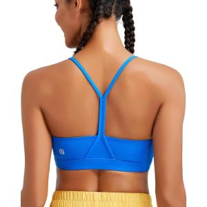 imageRUNNING GIRL Sports Bras for WomenYBack Medium Support Workout Sports Bra Padded Racerback Supportive Bras Push upBcerulean Blue