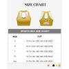imageRUNNING GIRL Sports Bra for Women Padded Sports Bra for Women Workout Tops for Women Running Crisscross BackDark Yellow