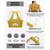 imageRUNNING GIRL Sports Bra for Women Padded Sports Bra for Women Workout Tops for Women Running Crisscross BackDark Yellow