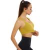 imageRUNNING GIRL Sports Bra for Women Padded Sports Bra for Women Workout Tops for Women Running Crisscross BackDark Yellow