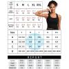 imageRUNNING GIRL High Impact Sports Bras for Women  Square Neck Longline Workout Crop Tops with Built in Shelf Yoga BraAblack