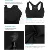 imageRUNNING GIRL High Impact Sports Bras for Women  Square Neck Longline Workout Crop Tops with Built in Shelf Yoga BraAblack