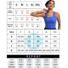 imageRUNNING GIRL High Impact Sports Bras for Women  Square Neck Longline Workout Crop Tops with Built in Shelf Yoga BraAbright Blue