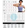 imageRUNNING GIRL High Impact Sports Bras for Women  Square Neck Longline Workout Crop Tops with Built in Shelf Yoga BraAlight Blue