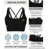 imageRUNNING GIRL High Impact Sports Bras for Women High Support Running Sports Bra Moulded Cup Strappy Sports Bras1vblack