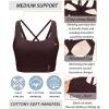 imageRUNNING GIRL High Impact Sports Bras for Women High Support Running Sports Bra Moulded Cup Strappy Sports Bras1vbrown