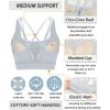 imageRUNNING GIRL High Impact Sports Bras for Women High Support Running Sports Bra Moulded Cup Strappy Sports Bras1vgrey