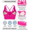 imageRUNNING GIRL High Impact Sports Bras for Women High Support Running Sports Bra Moulded Cup Strappy Sports Bras1vhot Pink