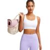 imageRUNNING GIRL High Impact Sports Bras for Women High Support Running Sports Bra Moulded Cup Strappy Sports Bras1vwhite