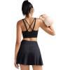 imageRUNNING GIRL High Impact Sports Bras for Women High Support Running Sports Bra Moulded Cup Strappy Sports BrasUblack