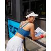 imageRUNNING GIRL High Impact Sports Bras for Women High Support Running Sports Bra Moulded Cup Strappy Sports BrasUnave Blue