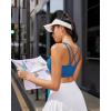 imageRUNNING GIRL High Impact Sports Bras for Women High Support Running Sports Bra Moulded Cup Strappy Sports BrasUnave Blue