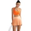 imageRUNNING GIRL High Impact Sports Bras for Women High Support Running Sports Bra Moulded Cup Strappy Sports BrasUorange