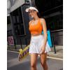 imageRUNNING GIRL High Impact Sports Bras for Women High Support Running Sports Bra Moulded Cup Strappy Sports BrasUorange