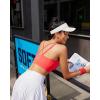 imageRUNNING GIRL High Impact Sports Bras for Women High Support Running Sports Bra Moulded Cup Strappy Sports BrasUred