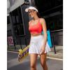 imageRUNNING GIRL High Impact Sports Bras for Women High Support Running Sports Bra Moulded Cup Strappy Sports BrasUred