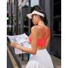 imageRUNNING GIRL High Impact Sports Bras for Women High Support Running Sports Bra Moulded Cup Strappy Sports BrasUred
