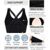 imageRUNNING GIRL Sports Bra for Women High Support CrissCross Back Padded Strappy Sports Bras Yoga Bra with Removable Cups2black