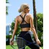 imageRUNNING GIRL Sports Bra for Women High Support CrissCross Back Padded Strappy Sports Bras Yoga Bra with Removable Cups2black