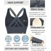 imageRUNNING GIRL Sports Bra for Women High Support CrissCross Back Padded Strappy Sports Bras Yoga Bra with Removable Cups2grey