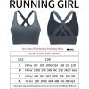imageRUNNING GIRL Sports Bra for Women High Support CrissCross Back Padded Strappy Sports Bras Yoga Bra with Removable Cups2grey