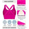 imageRUNNING GIRL Sports Bra for Women High Support CrissCross Back Padded Strappy Sports Bras Yoga Bra with Removable Cups2pink