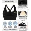imageRUNNING GIRL Sports Bra for Women High Support CrissCross Back Padded Strappy Sports Bras Yoga Bra with Removable Cups3blackgreywhite