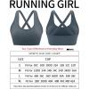 imageRUNNING GIRL Sports Bra for Women High Support CrissCross Back Padded Strappy Sports Bras Yoga Bra with Removable Cups4grey