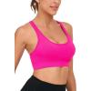 imageRUNNING GIRL Sports Bra for Women High Support CrissCross Back Padded Strappy Sports Bras Yoga Bra with Removable Cups4pink