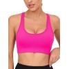 imageRUNNING GIRL Sports Bra for Women High Support CrissCross Back Padded Strappy Sports Bras Yoga Bra with Removable Cups4pink
