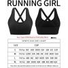 imageRUNNING GIRL Sports Bra for Women High Support CrissCross Back Padded Strappy Sports Bras Yoga Bra with Removable CupsWhiteblackpink3pack