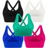 Black+white+blue+green+pink(5 Pack)