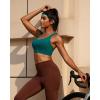 imageRUNNING GIRL High Impact Sports Bras for WomenRacerback Running Bra Workout Crop Tank Tops Longline Sports Bra Push upAstorm Teal