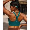 imageRUNNING GIRL High Impact Sports Bras for WomenRacerback Running Bra Workout Crop Tank Tops Longline Sports Bra Push upAstorm Teal