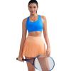 imageRUNNING GIRL Sports Bra for Women CrissCross Back Padded Strappy Sports Bras Medium Support Yoga Bra with Removable CupsAsparkle Blue