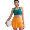 imageRUNNING GIRL Sports Bra for Women CrissCross Back Padded Strappy Sports Bras Medium Support Yoga Bra with Removable CupsAteal