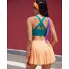 imageRUNNING GIRL Sports Bra for Women CrissCross Back Padded Strappy Sports Bras Medium Support Yoga Bra with Removable CupsAteal