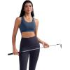 imageRUNNING GIRL Sports Bra for Women CrissCross Back Padded Strappy Sports Bras Medium Support Yoga Bra with Removable CupsBnavy Blue
