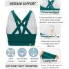 imageRUNNING GIRL Sports Bra for Women CrissCross Back Padded Strappy Sports Bras Medium Support Yoga Bra with Removable CupsBstorm Teal