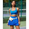 imageRUNNING GIRL Sports Bra for Women High Support Molded Cup High Impact Sports Bras for Women with Sewn in PadsBlue