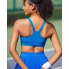 imageRUNNING GIRL Sports Bra for Women High Support Molded Cup High Impact Sports Bras for Women with Sewn in PadsBlue