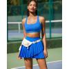 imageRUNNING GIRL Sports Bra for Women High Support Molded Cup High Impact Sports Bras for Women with Sewn in PadsSparkle Blue