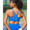 imageRUNNING GIRL Sports Bra for Women High Support Molded Cup High Impact Sports Bras for Women with Sewn in PadsSparkle Blue