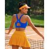 imageRUNNING GIRL Sports Bra for Women High SupportAdjustable Straps High Impact Sports Bras with Sewn in PadsSparkle Blue