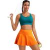 imageRUNNING GIRL Sports Bra for Women High SupportAdjustable Straps High Impact Sports Bras with Sewn in PadsTeal